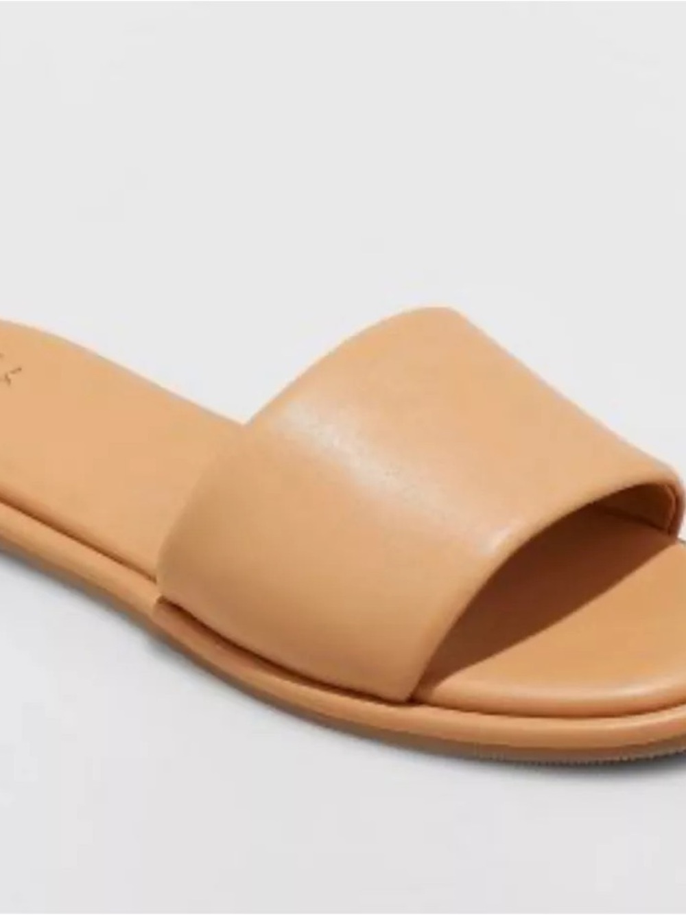 a new day Tan Slide Sandal with Wide Band